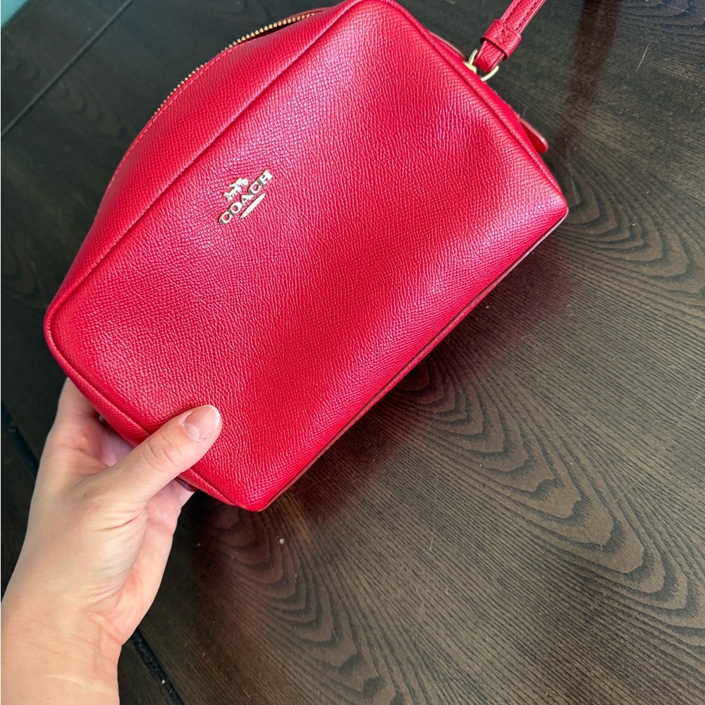 Coach Red Leather Women's Bag
